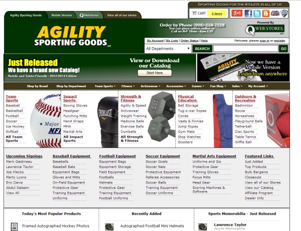 Site_AgilitySportingGoods.com